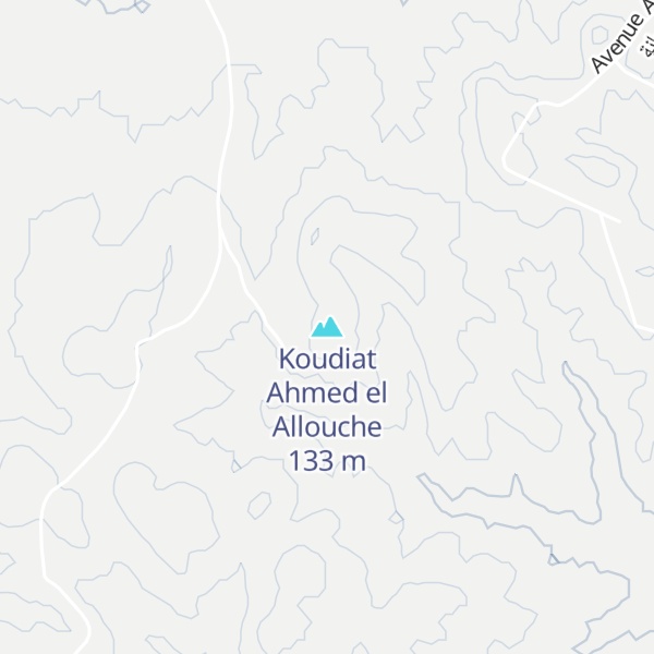 Map of Koudiat Ahmed el Allouche
