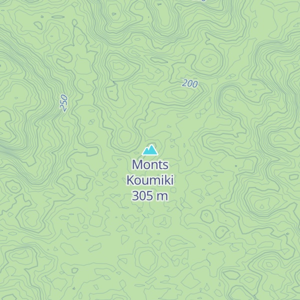Map of Monts Koumiki