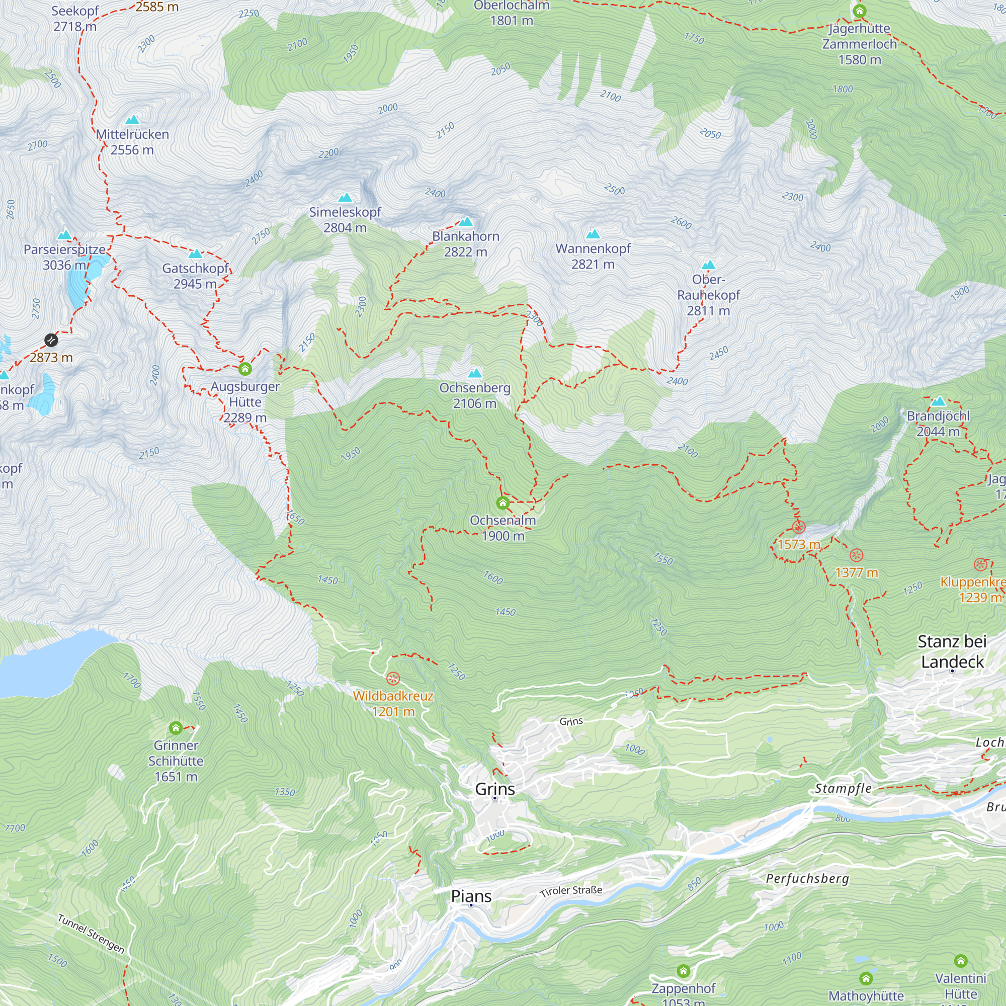 Ochsenalm map