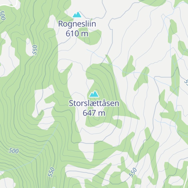 Map of Storslættåsen