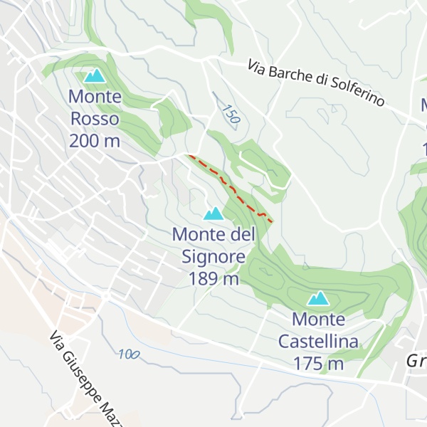 Map of Monte del Signore