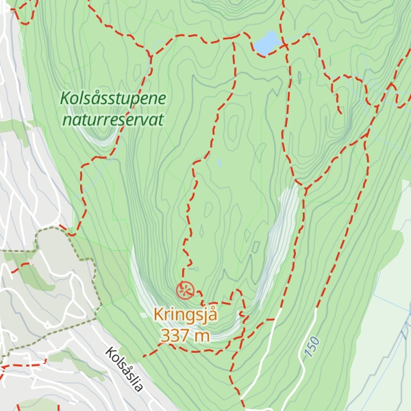 Map of Søndre Kolsåstopp