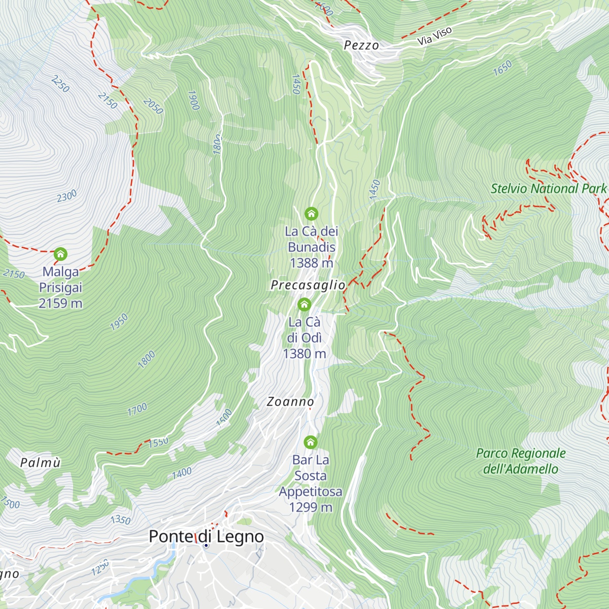 La Cà di Odì map