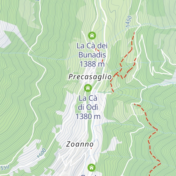 Map of La Cà di Odì