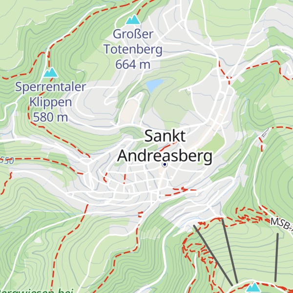 Map of Göttinger Skizunft e.V. Vereinshütte