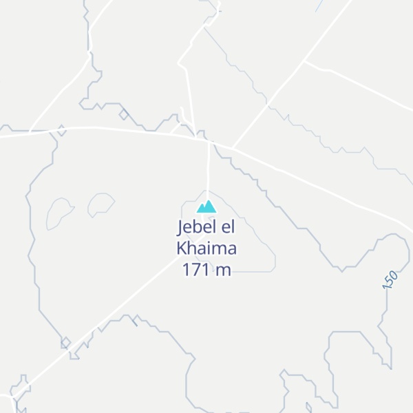 Map of Jebel el Khaima