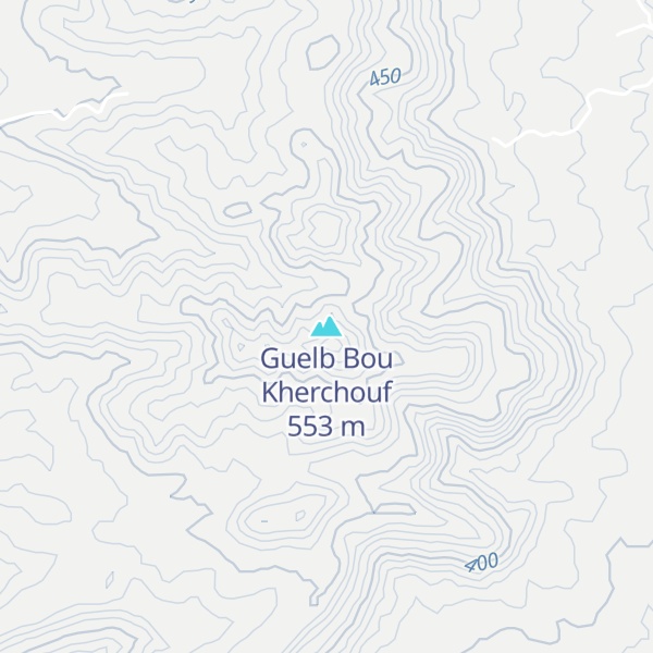Map of Guelb Bou Kherchouf