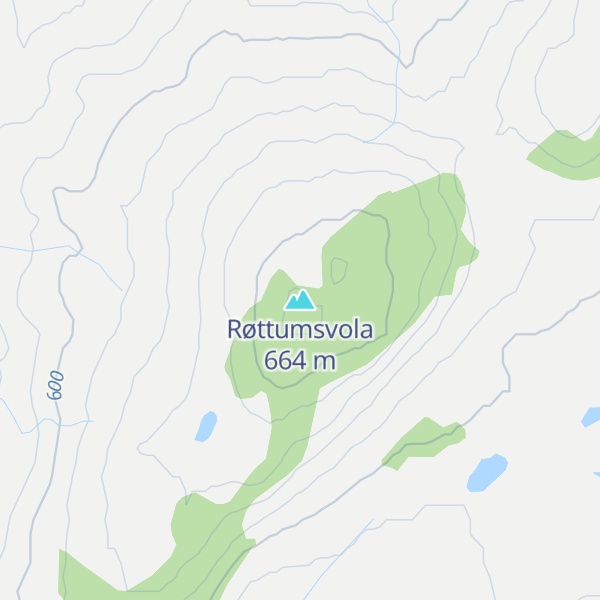 Map of Røttumsvola