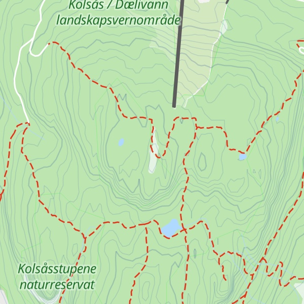 Map of Nordre Kolsåstopp