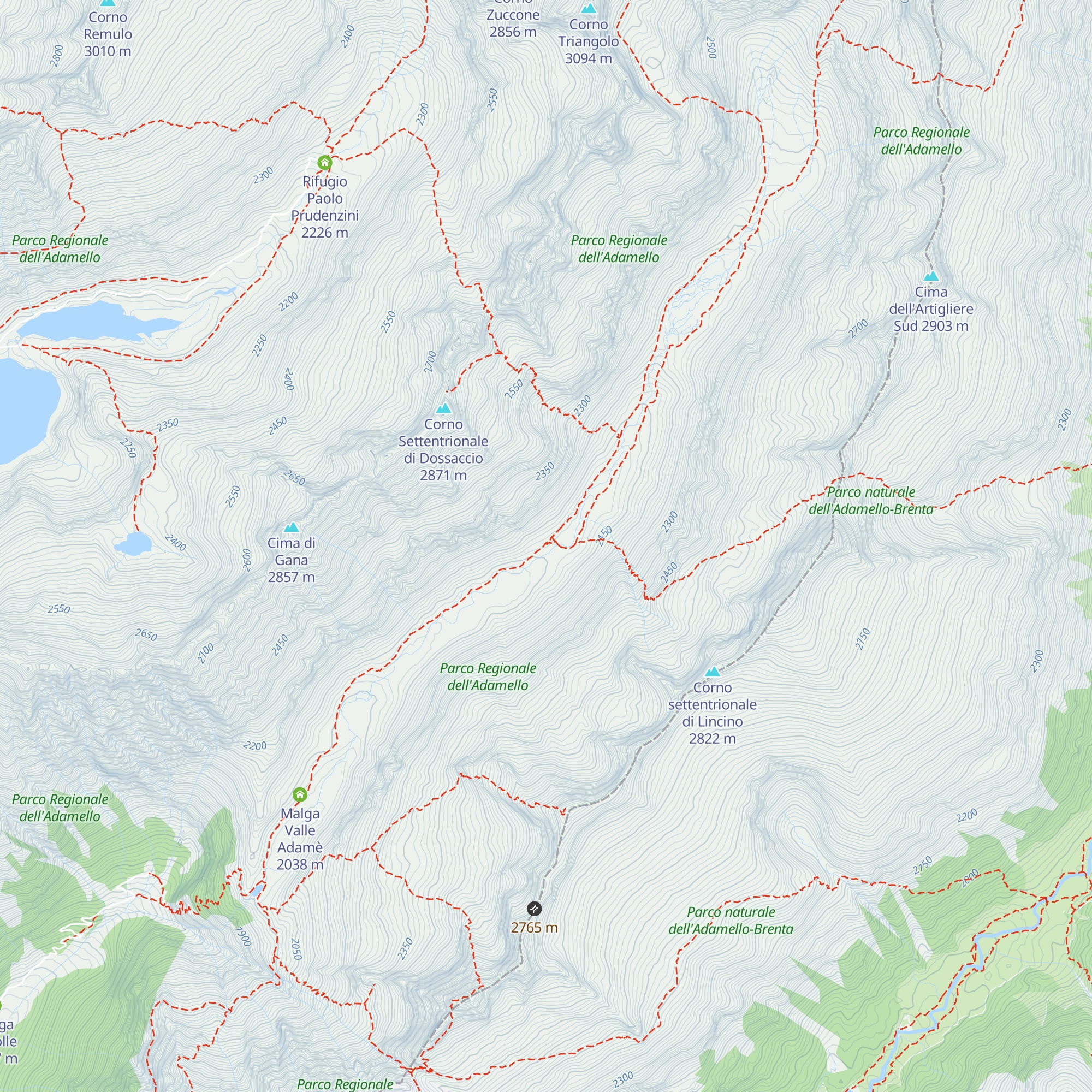 Rifugio Baita Adamè map