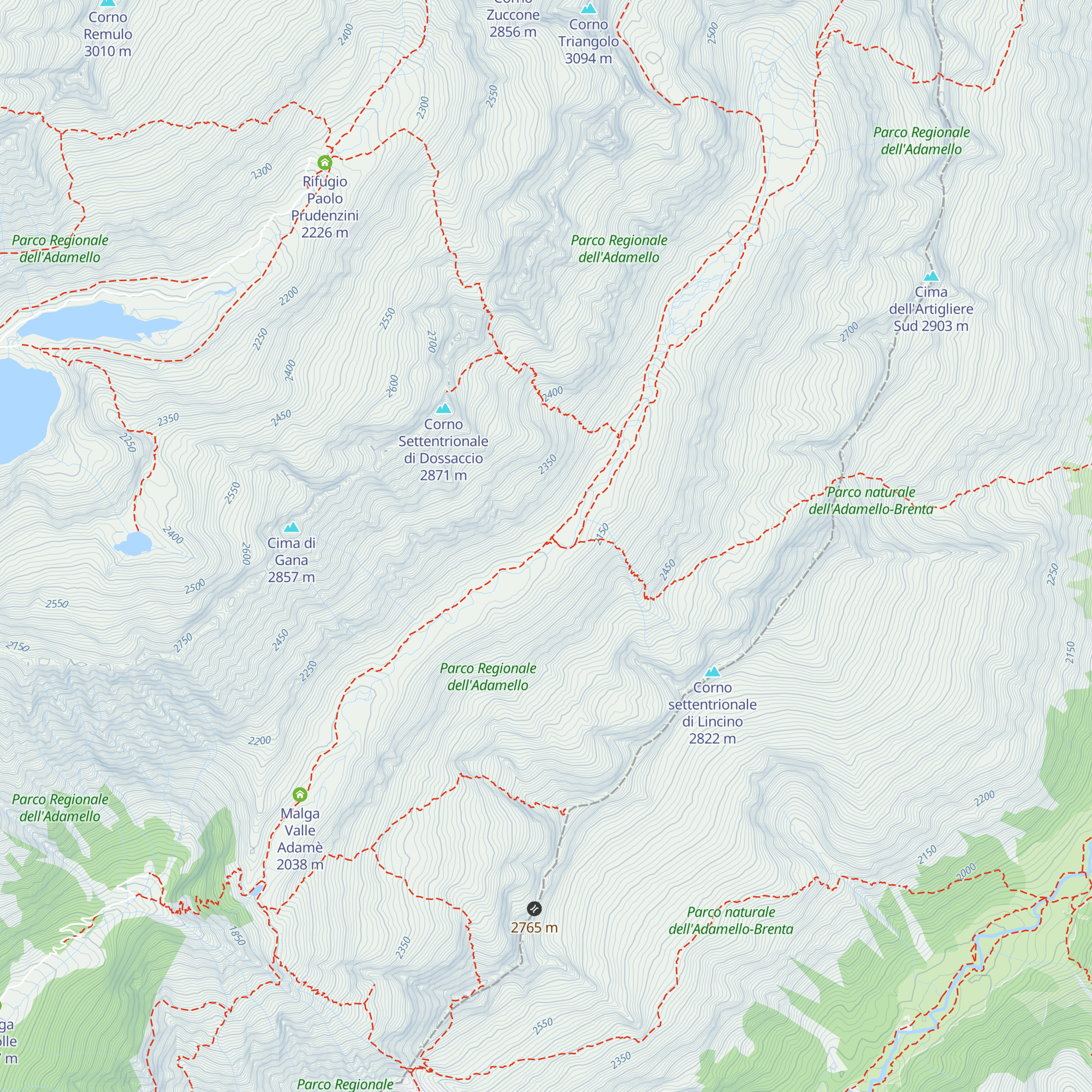 Rifugio Baita Adamè map