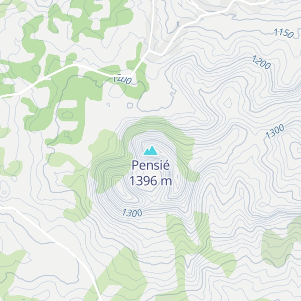 Map of Pensié