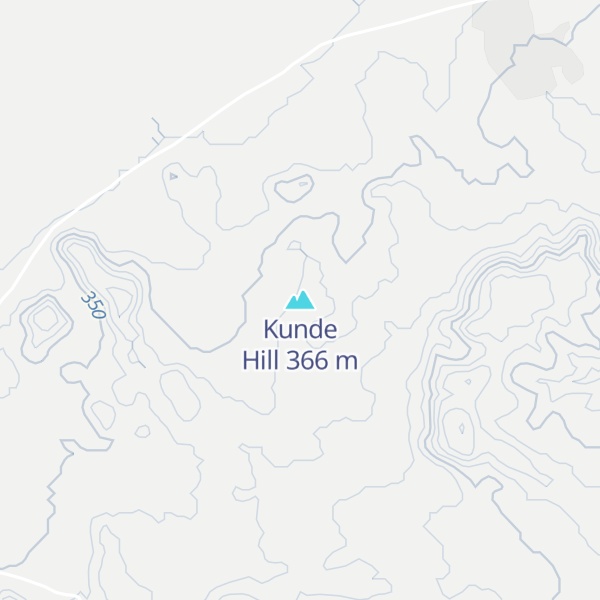 Map of Kunde Hill
