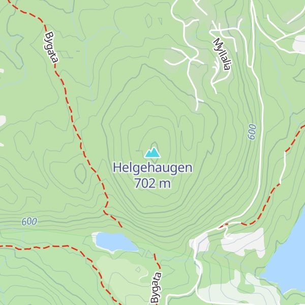 Map of Helgehaugen