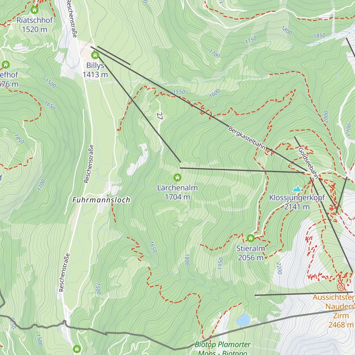 Lärchenalm map