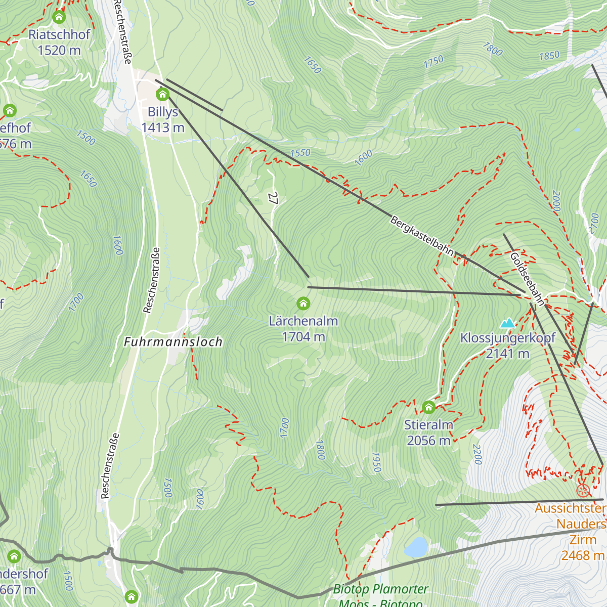 Lärchenalm map