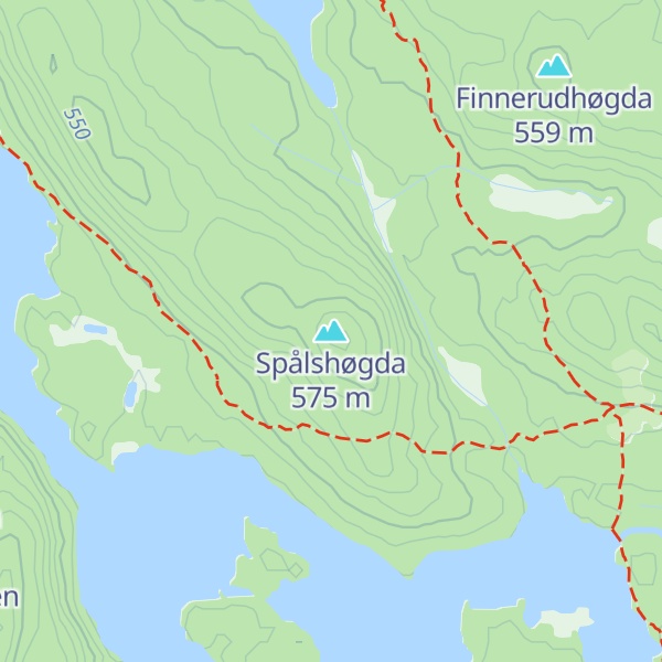 Map of Spålshøgda