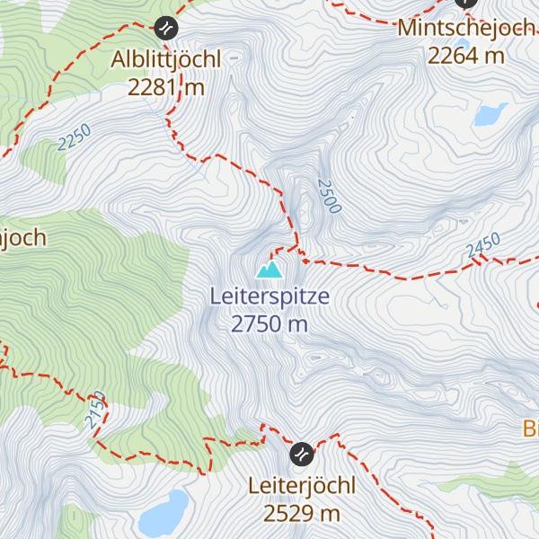 Map of Leiterspitze