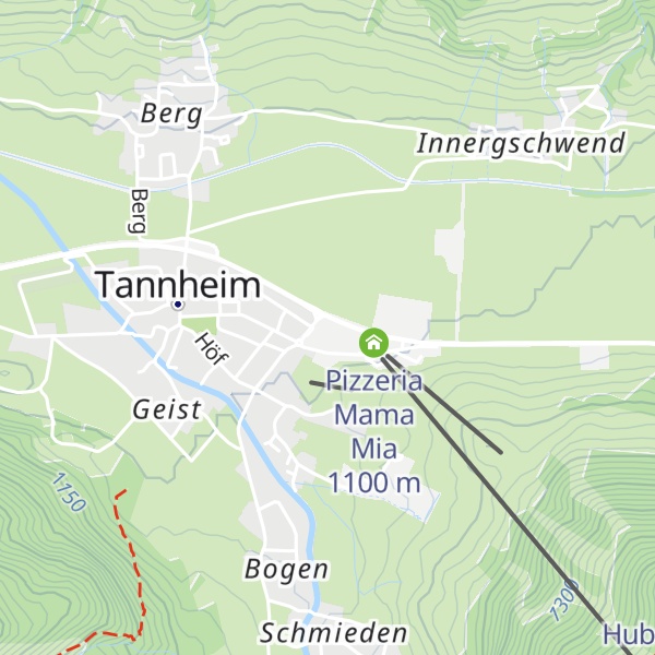 Map of Touristinformation Tannheim