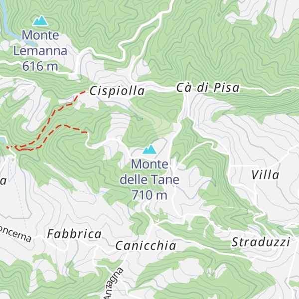 Map of Monte delle Tane