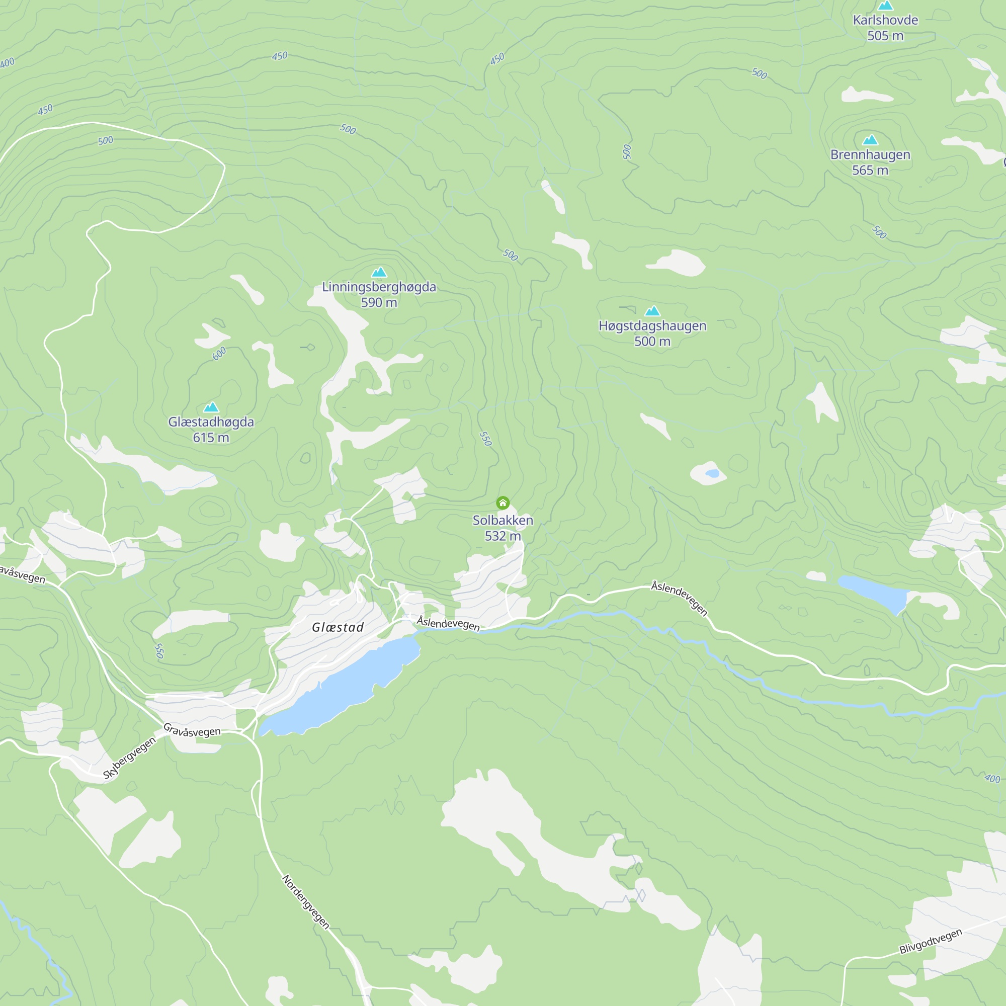 Solbakken map