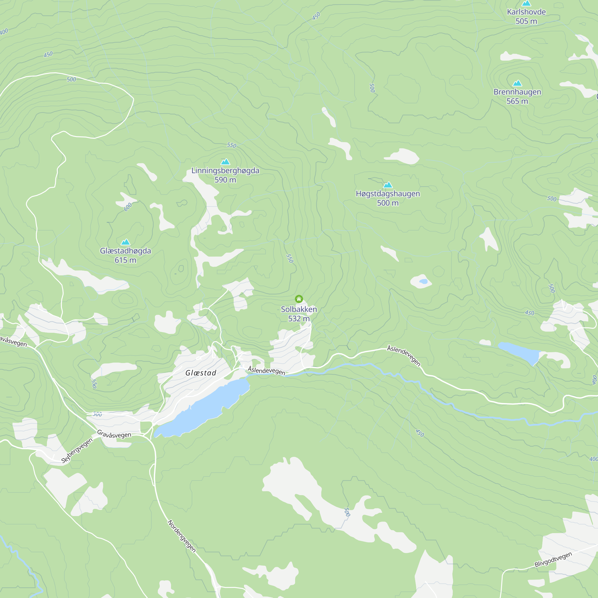Solbakken map