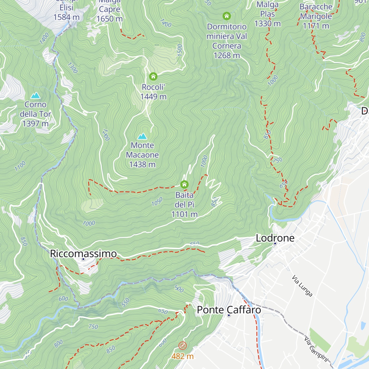 Baita del Pì map