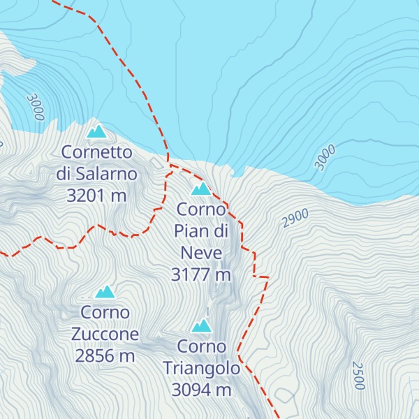 Map of Cima Arrigo Giannantonj