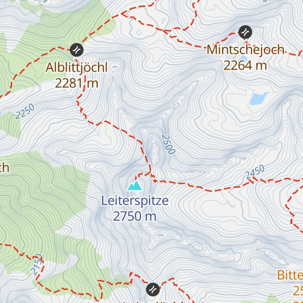 Map of Kleine Leiterspitze