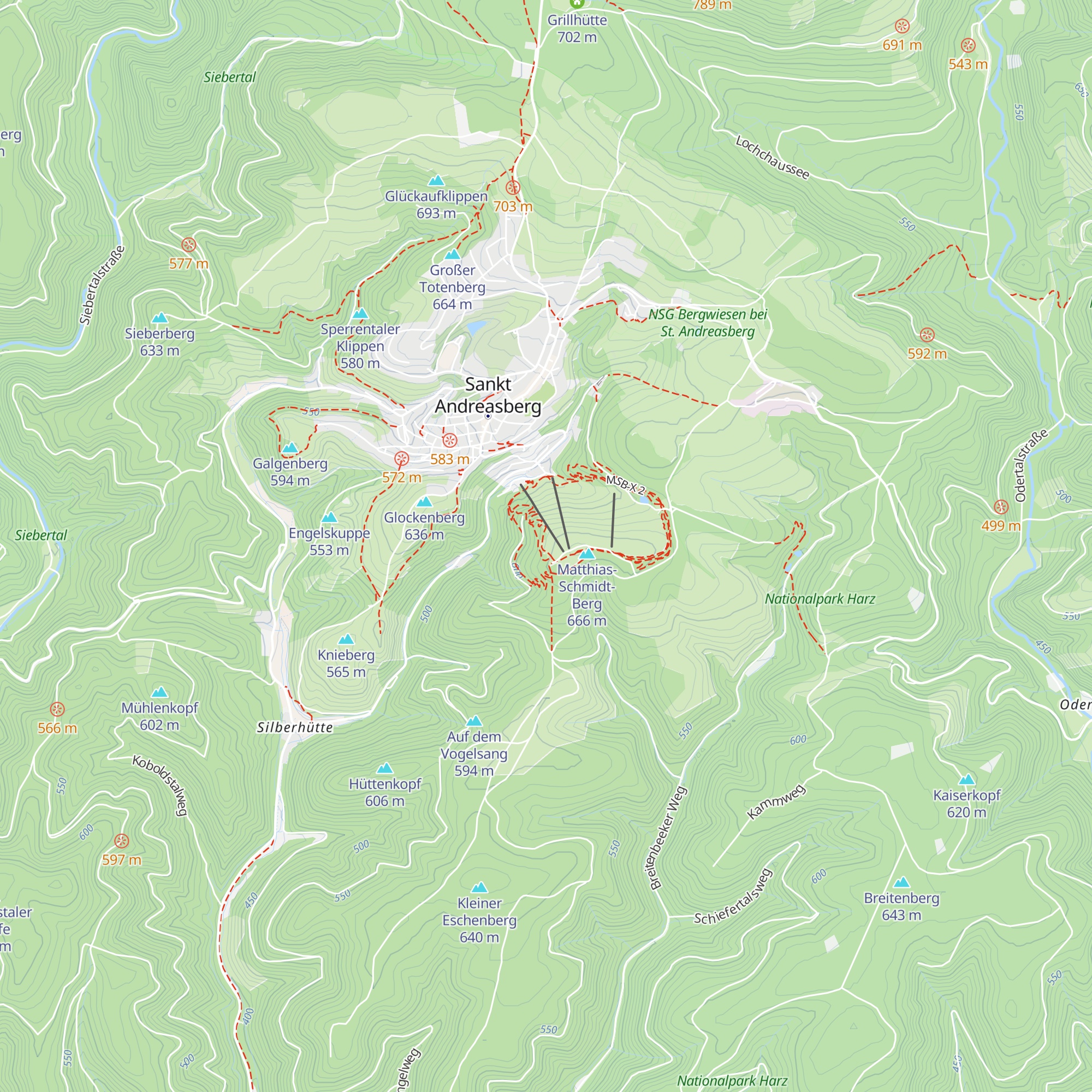 Andreashütte map