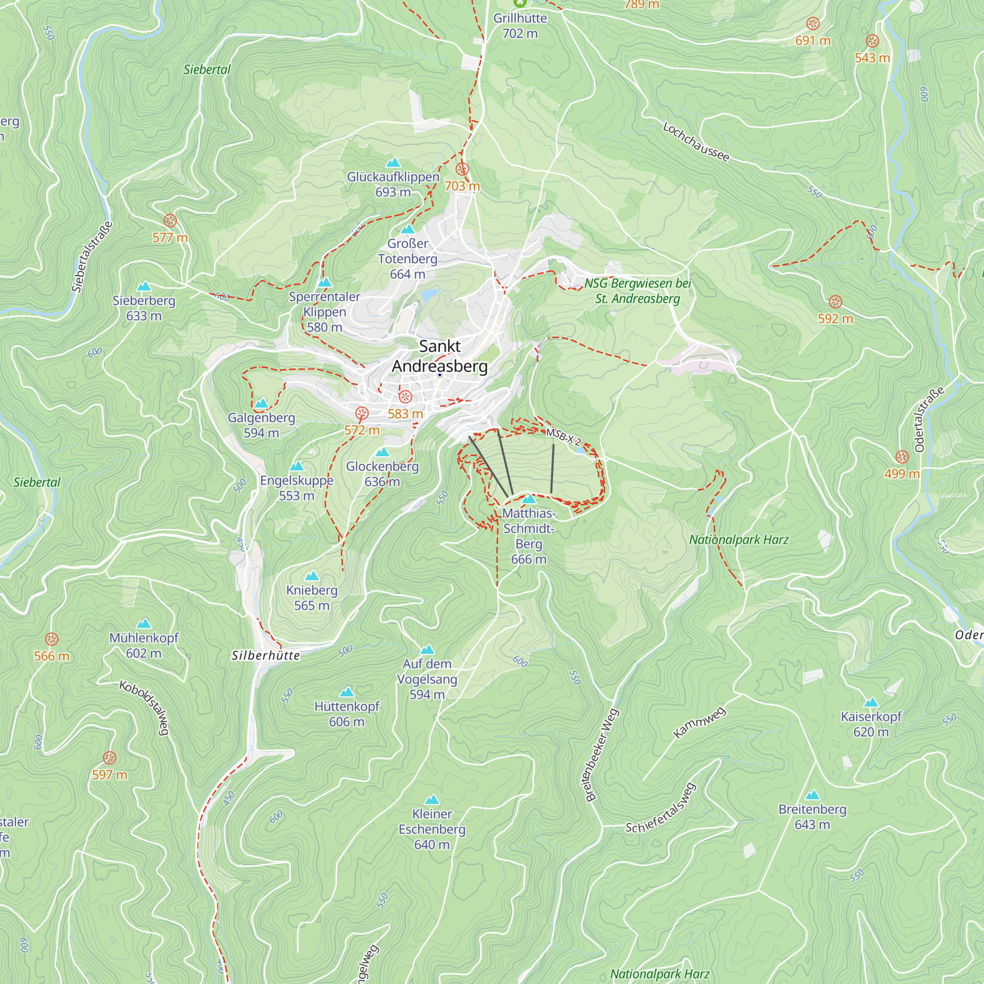 Andreashütte map