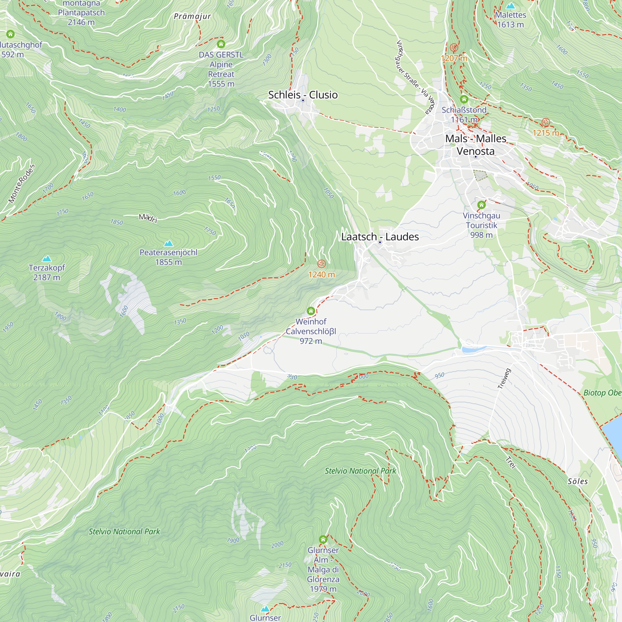 Weinhof Calvenschlöβl map