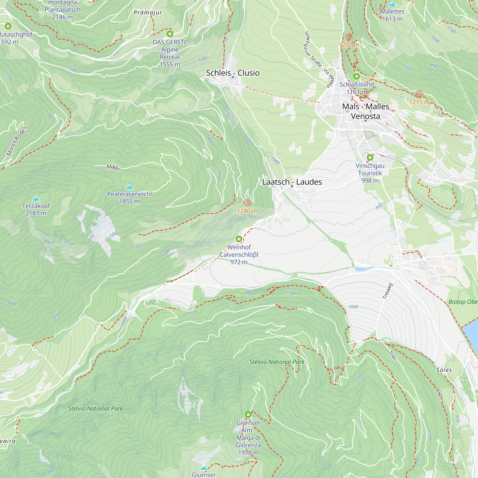 Weinhof Calvenschlöβl map