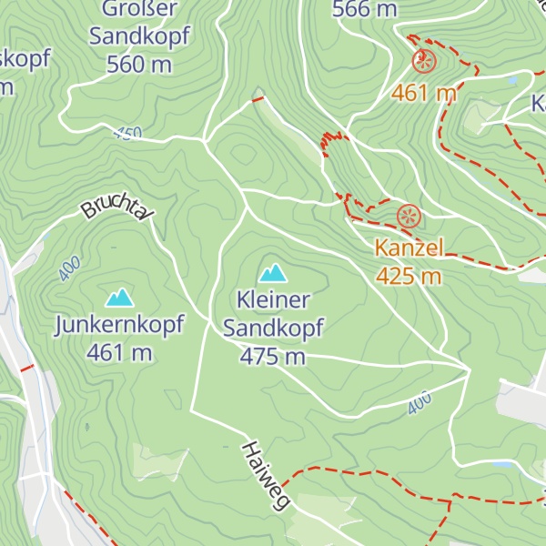 Map of Kleiner Sandkopf
