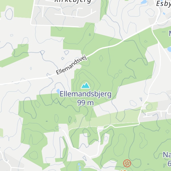 Map of Ellemandsbjerg