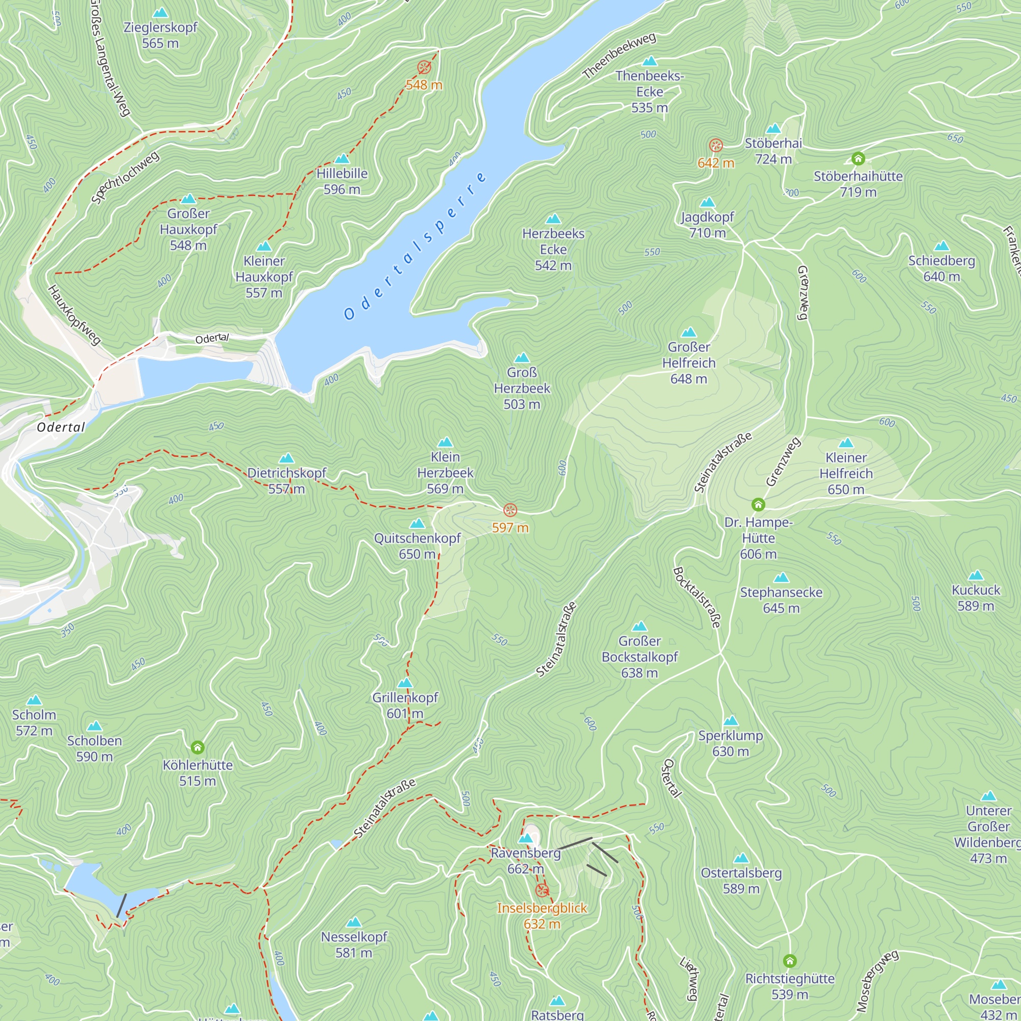 Hassensteinhütte map