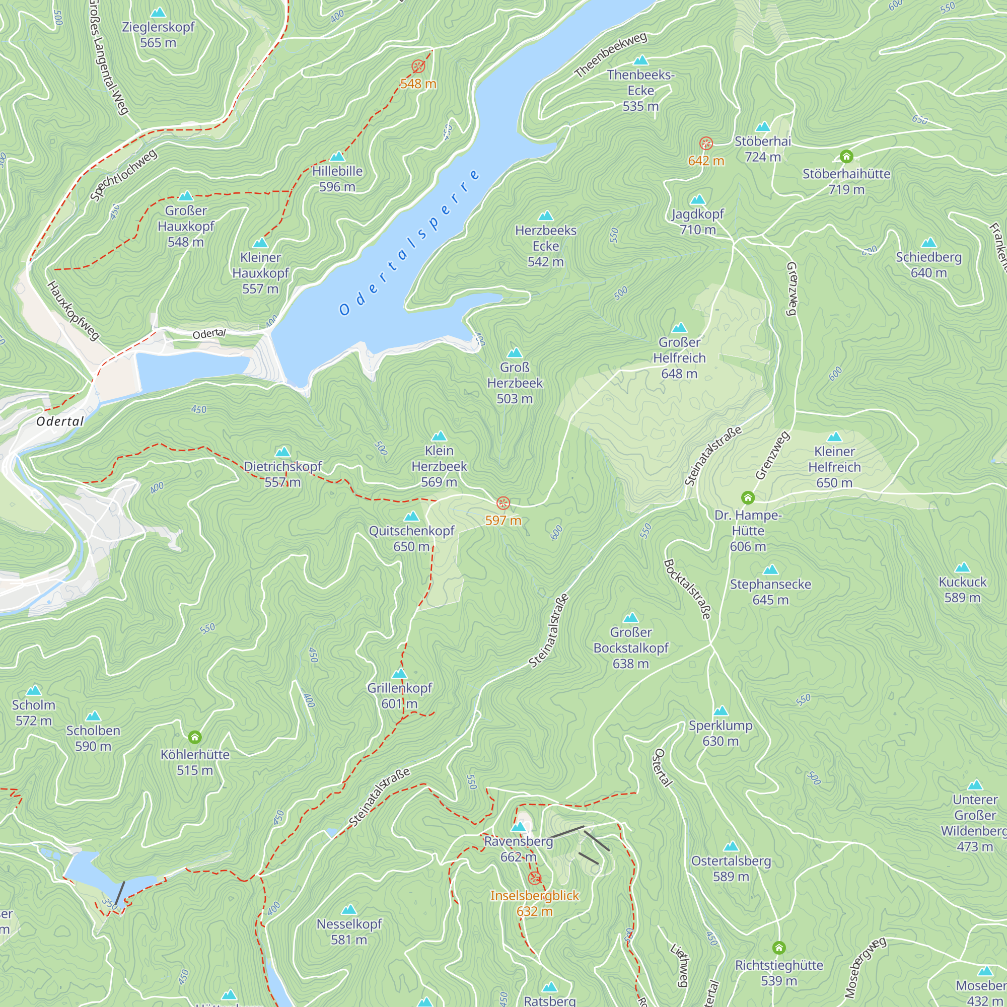 Hassensteinhütte map