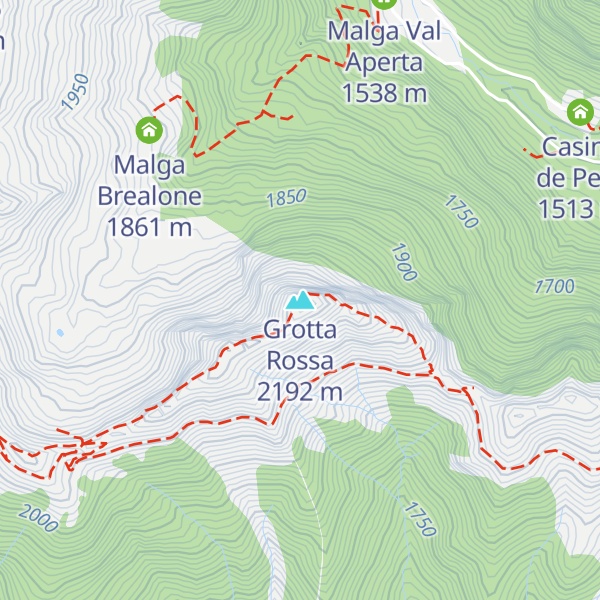 Map of Grotta Rossa