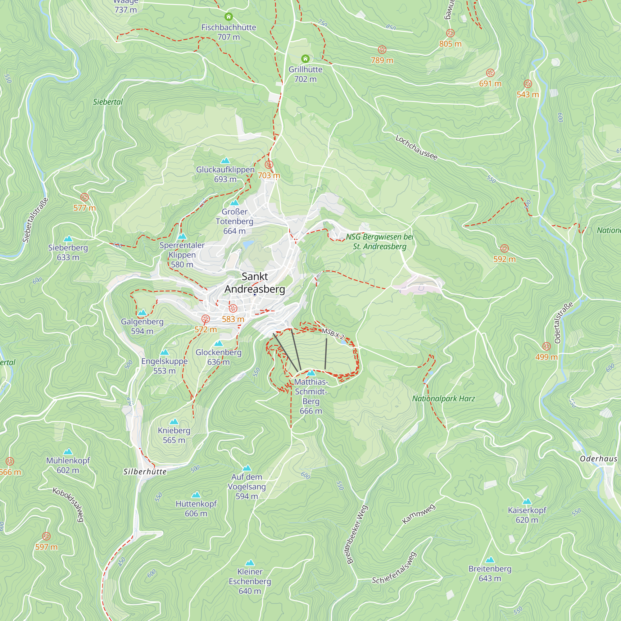 Kurt Schmidt-Hütte map