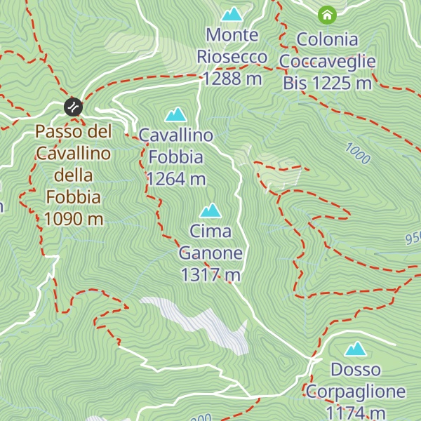 Map of Cima Ganone