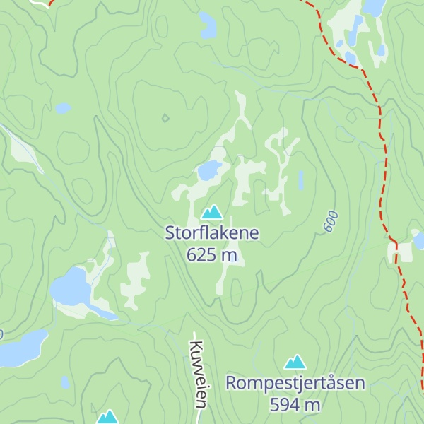 Map of Storflakene