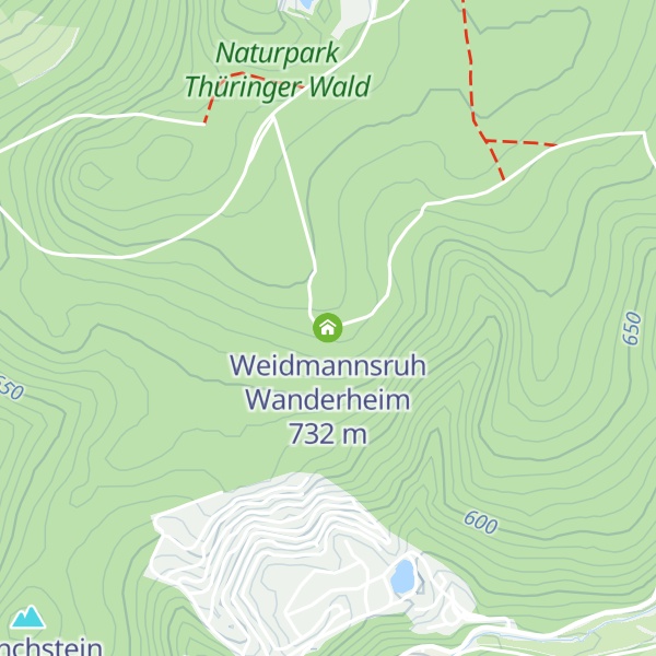 Map of Weidmannsruh Wanderheim
