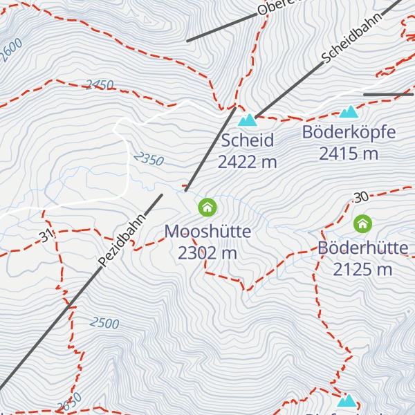 Map of Mooshütte