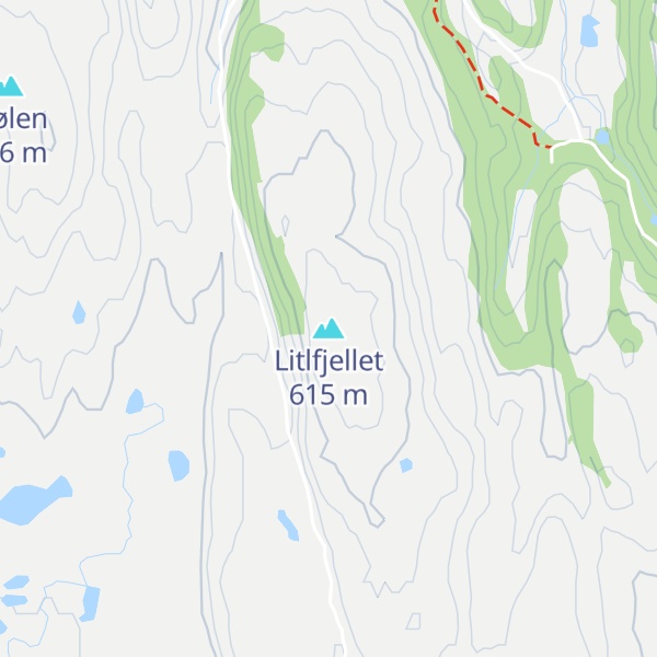 Map of Litlfjellet