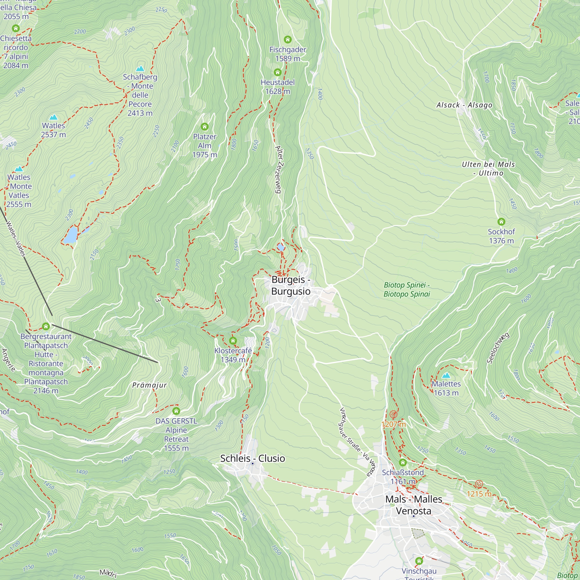 Informationsbüro Burgeis map