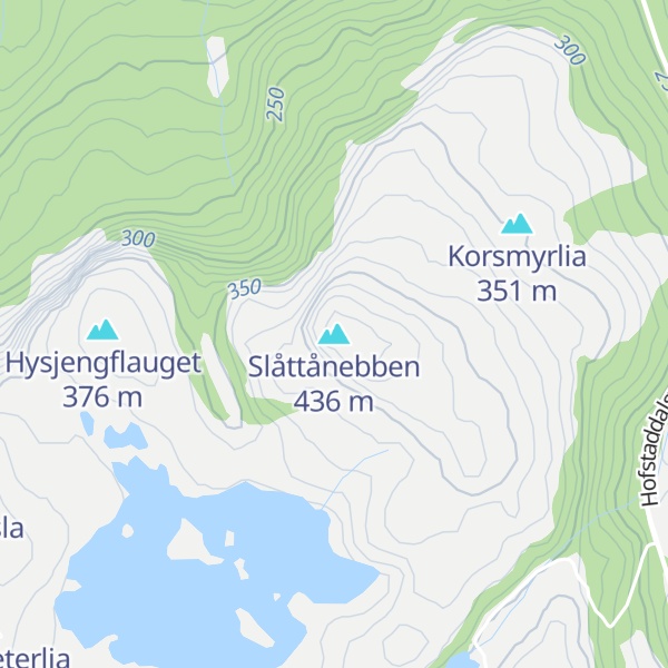 Map of Slåttånebben