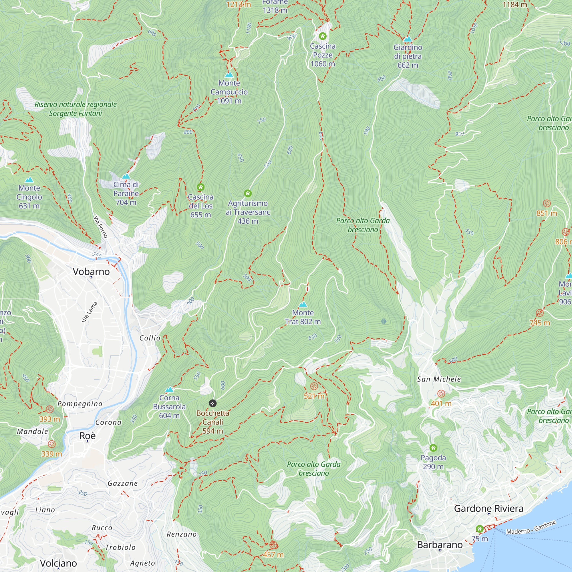 Cascina Trat map