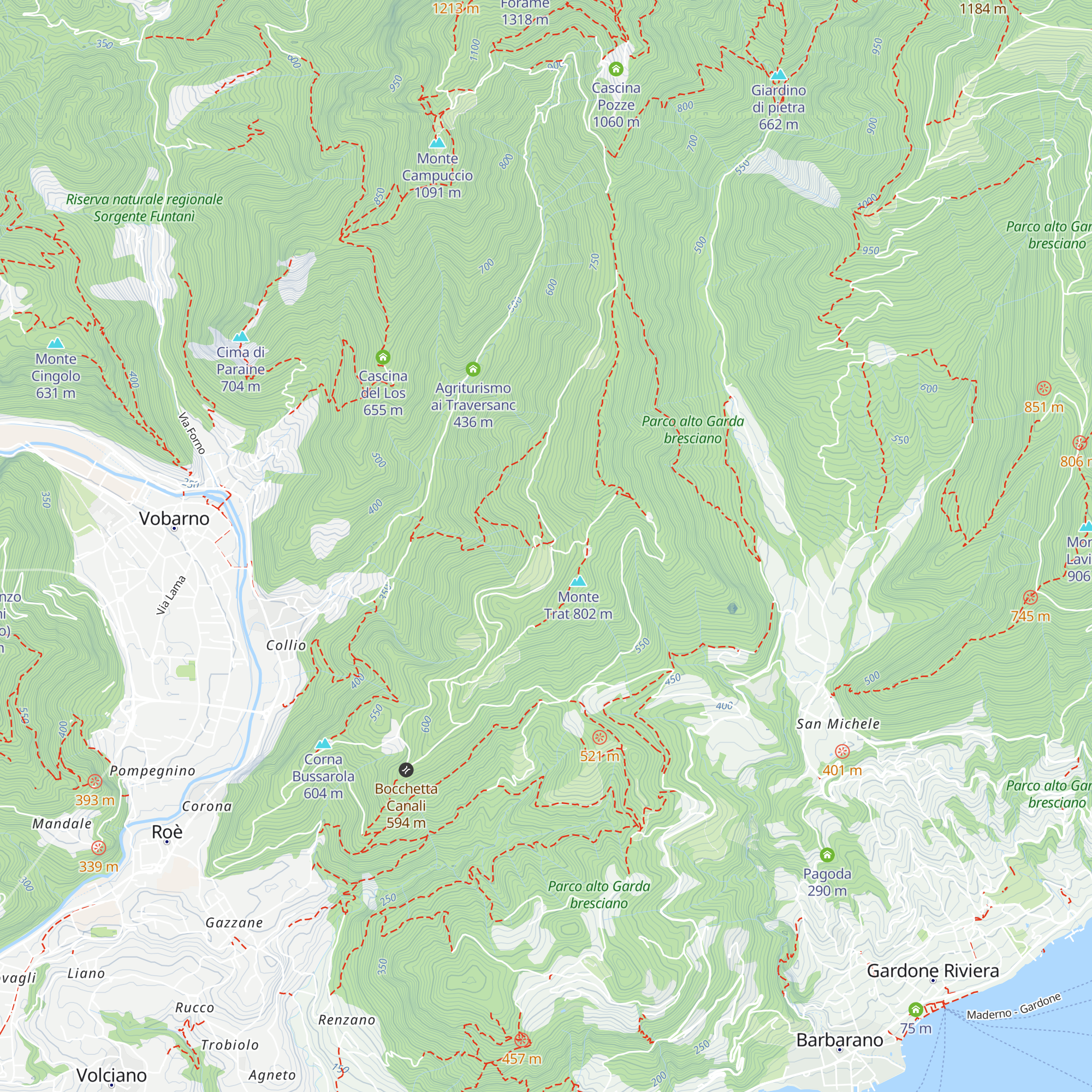 Cascina Trat map