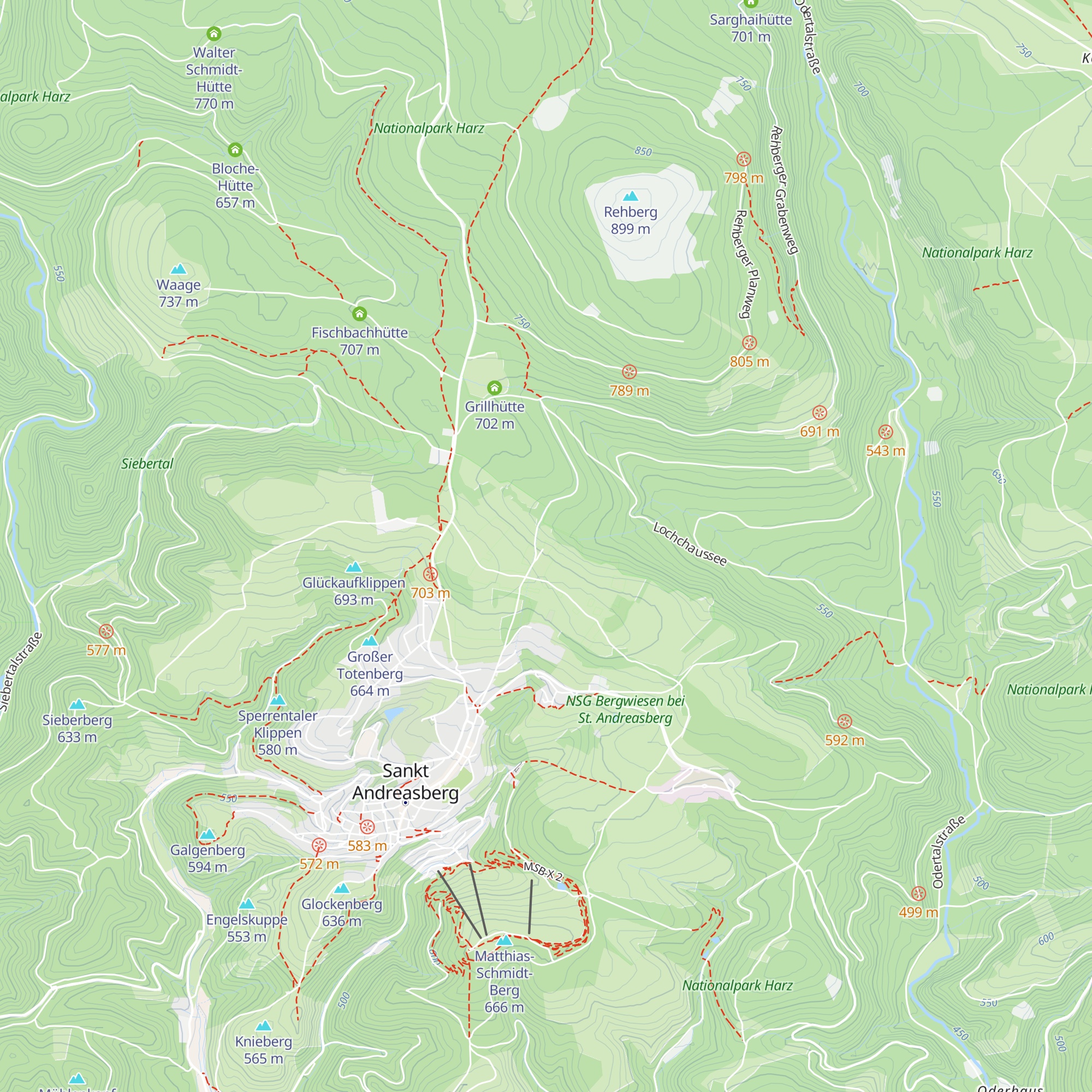Eichsfelder Hütte map