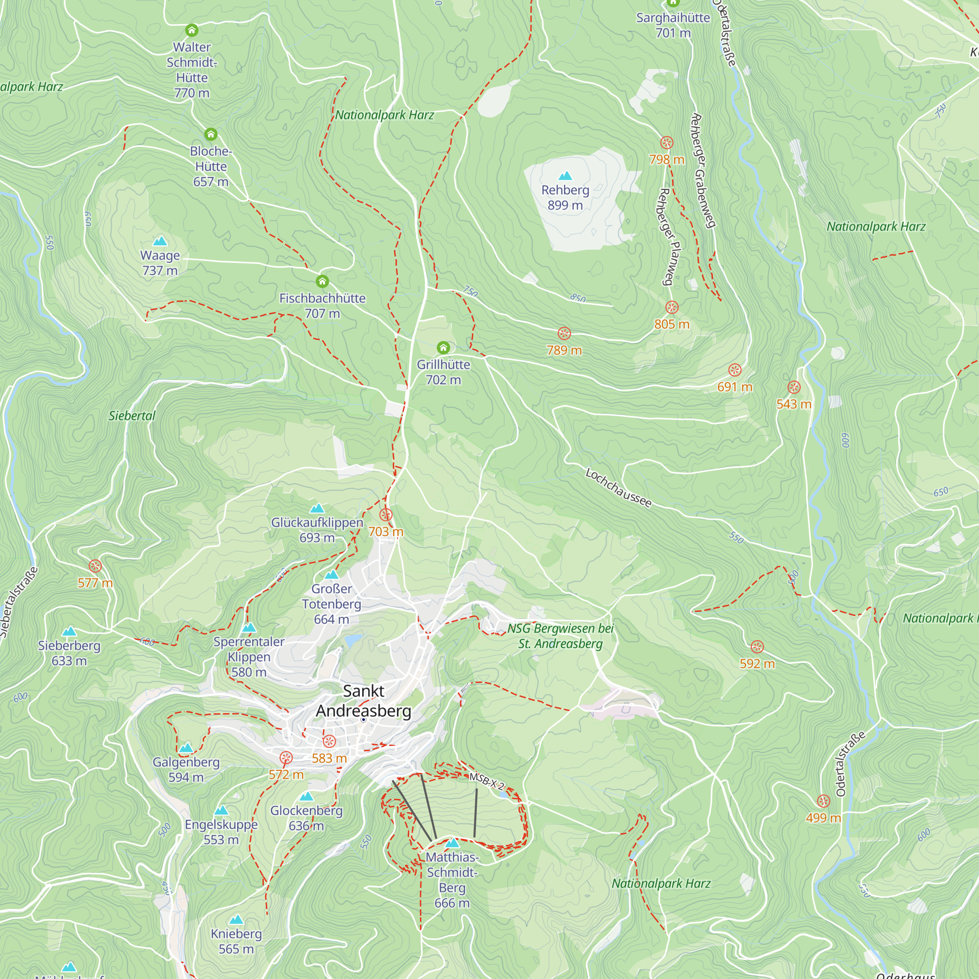 Eichsfelder Hütte map
